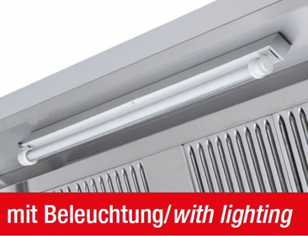 Wandhaube mit Motor und Regler, 800 x 1100 x 450 mm
